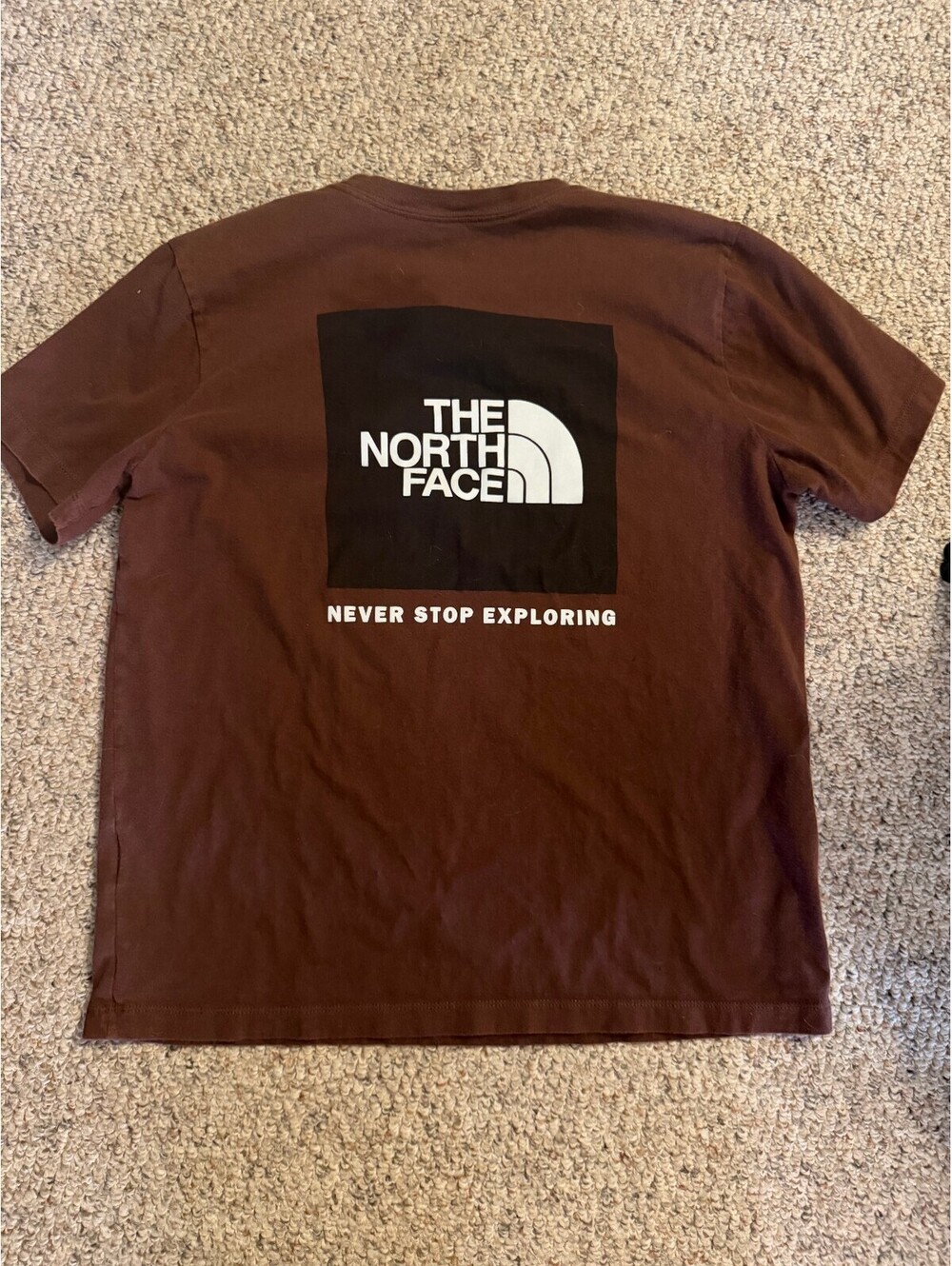 The North Face brown cotton tee shirt